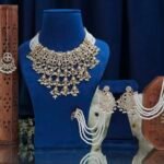 Premium Pakistani Polki Jhaalar Necklace with Earings Tikka and Sahare