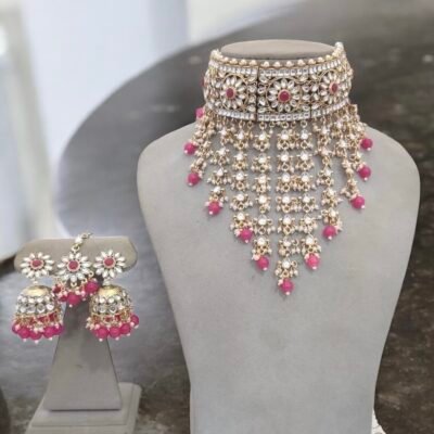 Premium Kundan Jhaalar set Rani