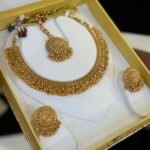 Real Gold Look Antique Most Famous Necklace with Tops Tikka