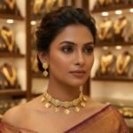 Real Gold Look Gulaband Choker set