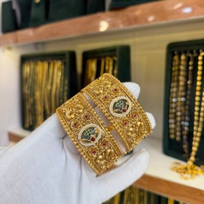 Antique Gold Look Heritage Bangles