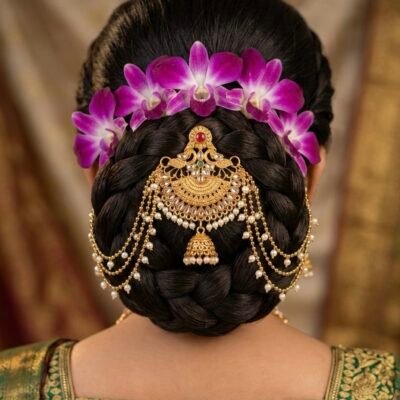 Designer Antique Gold Hair Acessory