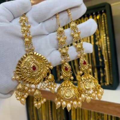 Real Gold Look Most Famous Jhumka Tikka