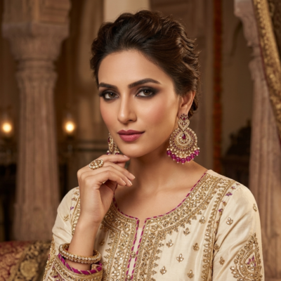 Designer Falsha Polki Earings